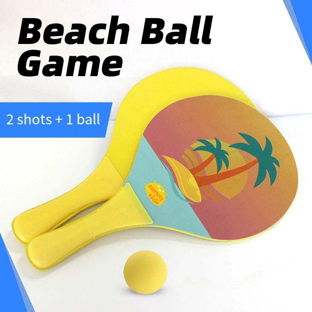 Cartoon Thickened Beach Badmin - Badminton Background recensie en prijs