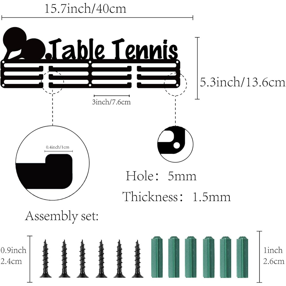 Medal Holder Sport Table Tenni - Badminton Icon recensie en prijs