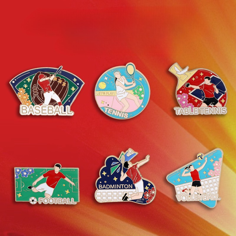Sports Enthusiast Badge Pin fo - Badminton Icon recensie en prijs