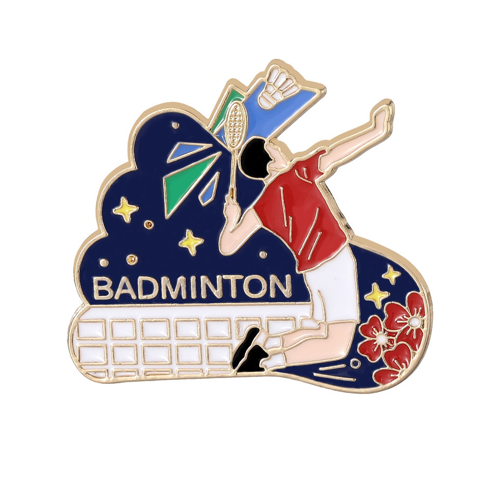 Sports Enthusiast Badge Pin fo - Badminton Icon recensie en prijs