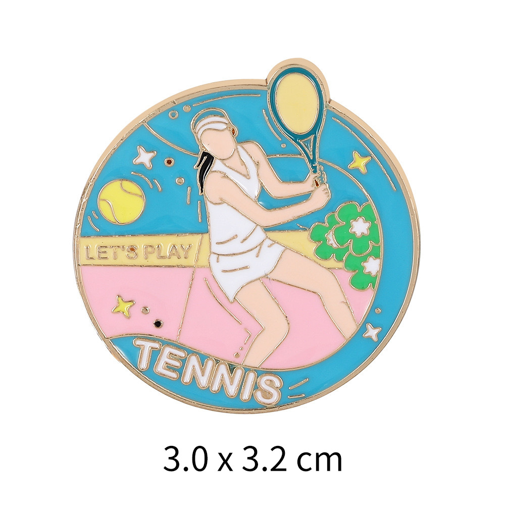 Sports Enthusiast Badge Pin fo - Badminton Icon recensie en prijs