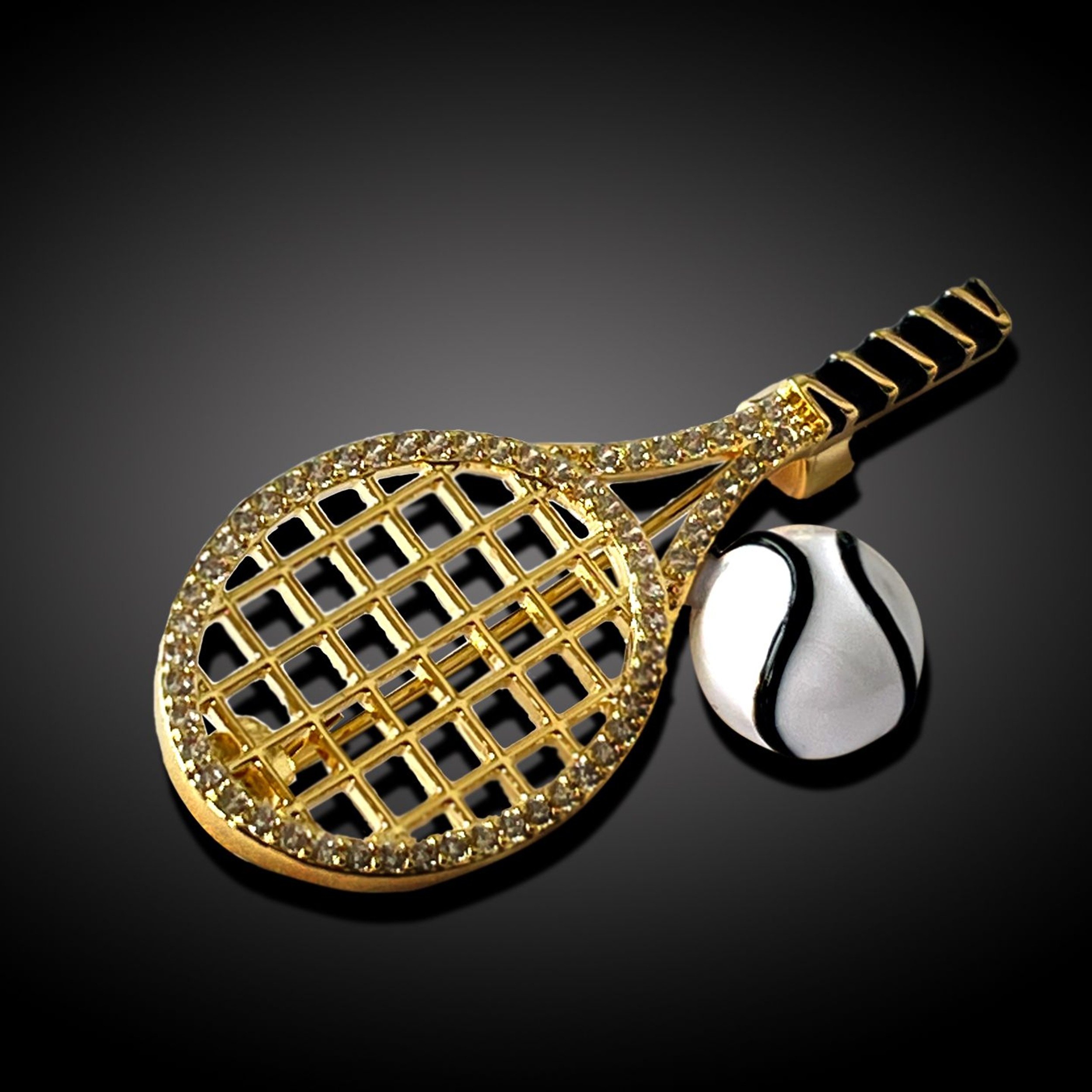 Classic Rhinestones Tennis Rac - Badminton Icon recensie en prijs