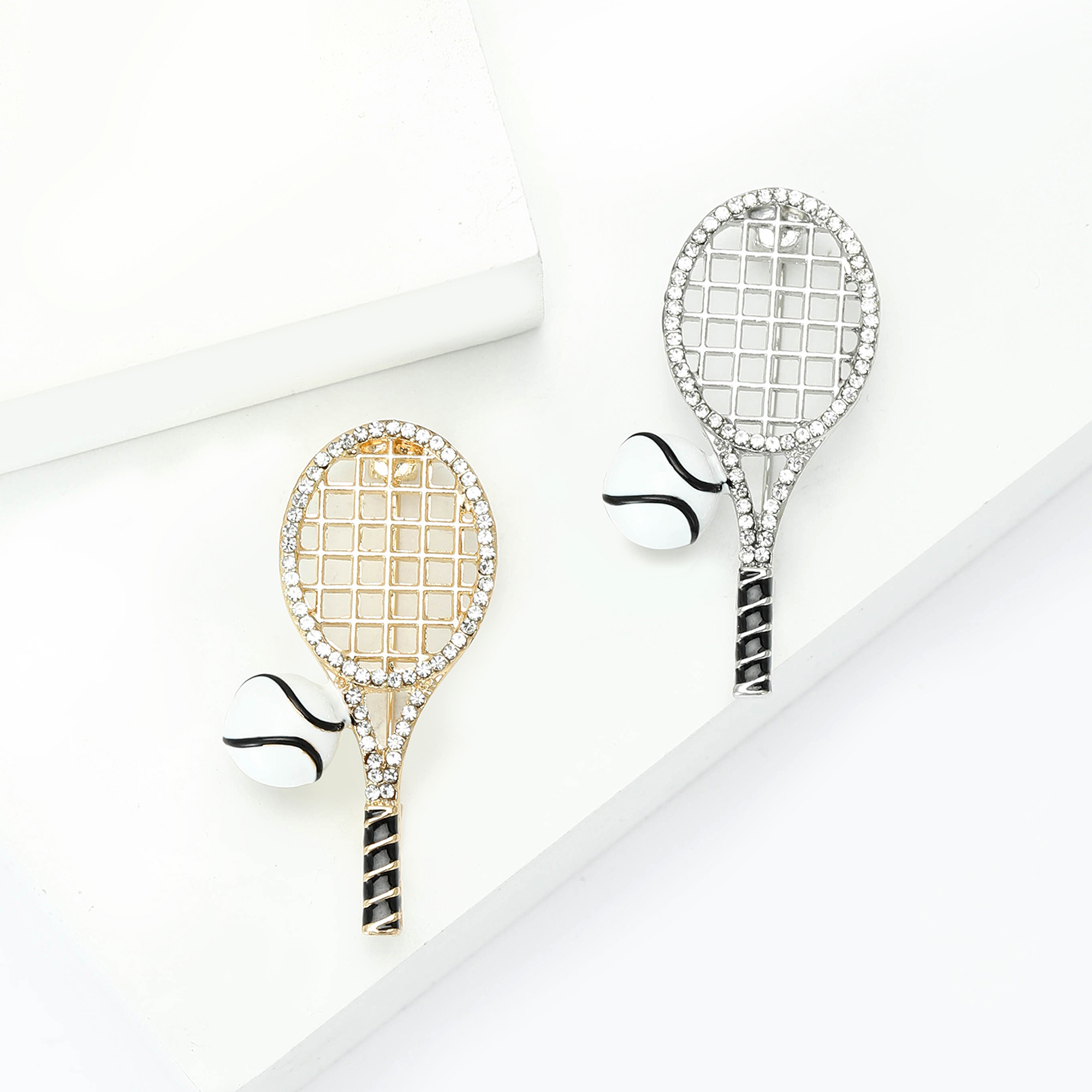 Classic Rhinestones Tennis Rac - Badminton Icon recensie en prijs
