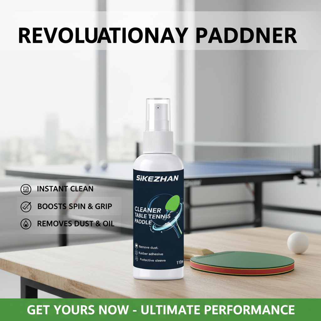 Ping Pong Paddle Cleaner Spray - Badminton Background recensie en prijs