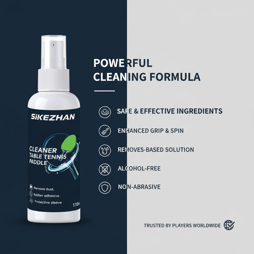 Ping Pong Paddle Cleaner Spray - Badminton Background recensie en prijs