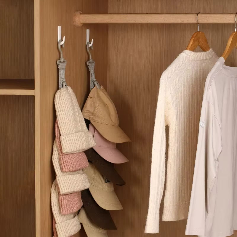 Wardrobe Hat Rack Hanging Rope - String Tension Clip recensie en prijs