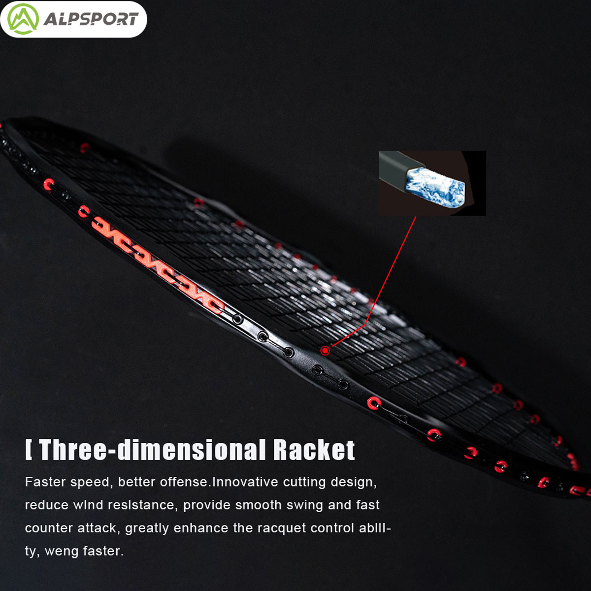 Alpsport MH-V5 5U 75g Wave Leg - Badminton Background recensie en prijs