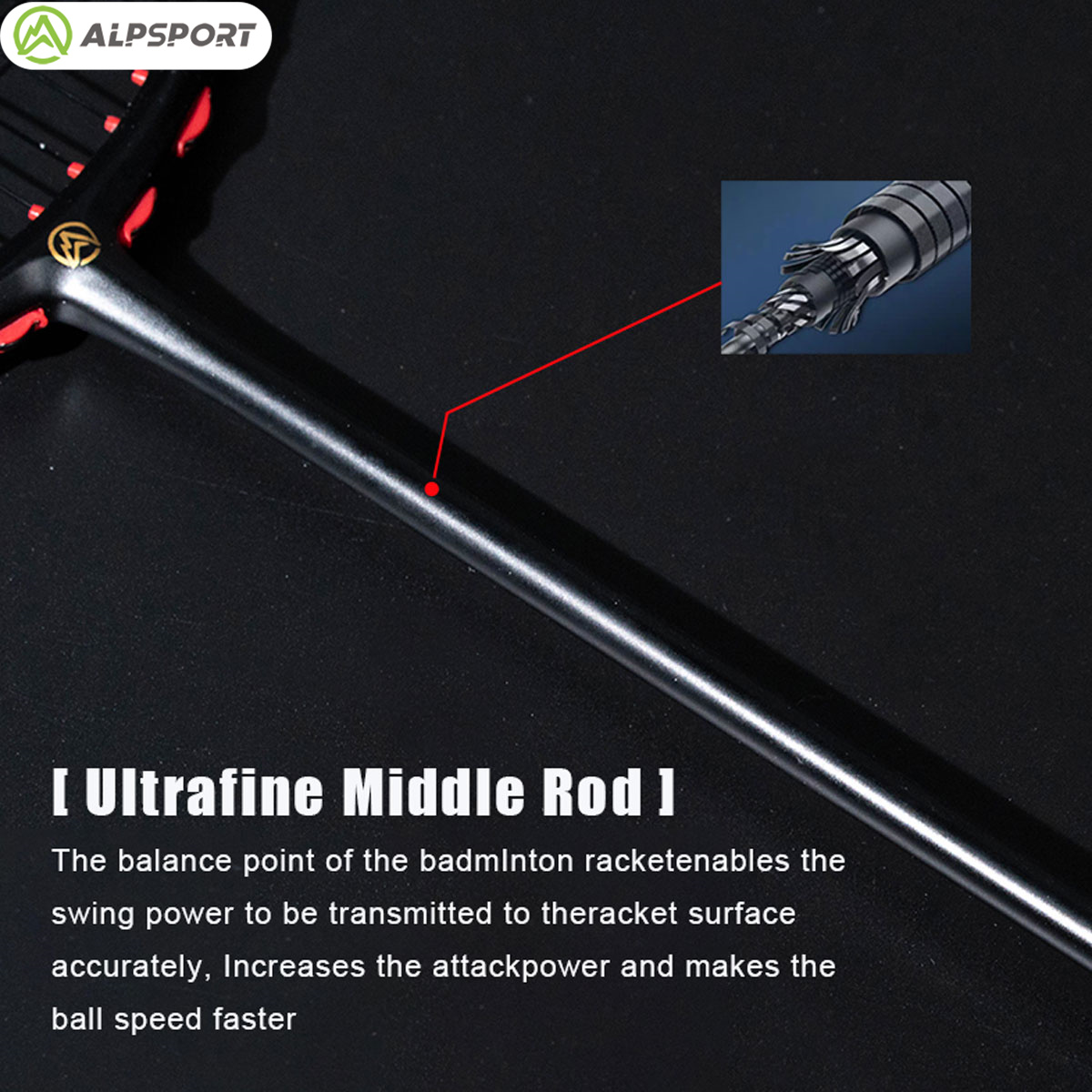 Alpsport MH-V5 5U 75g Wave Leg - Badminton Background recensie en prijs