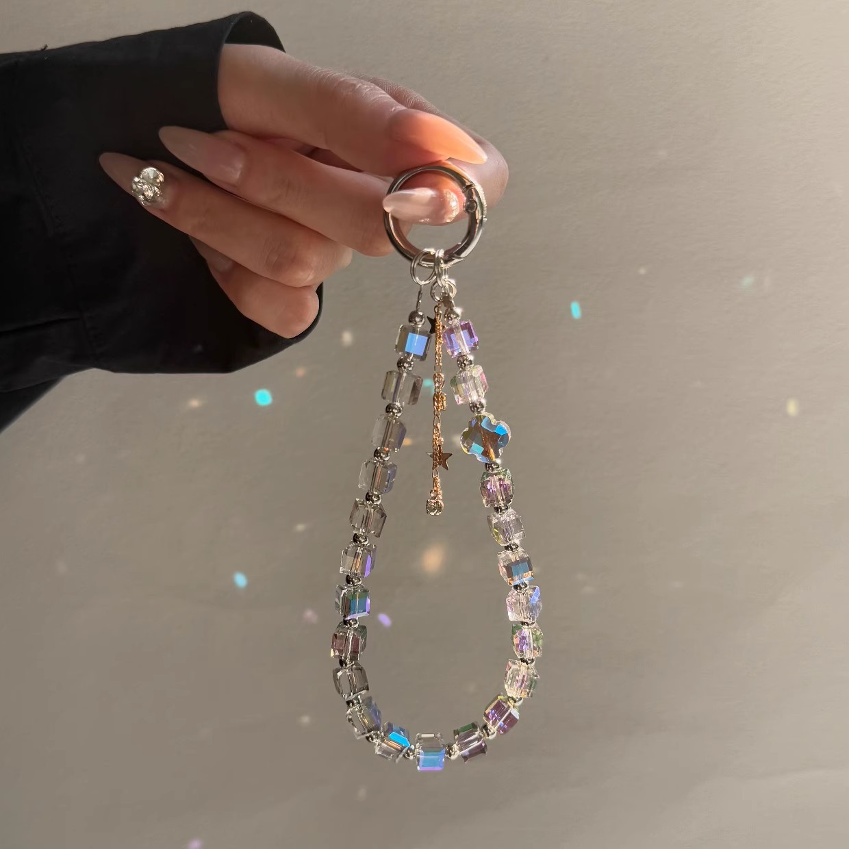 Luxury Crystal Bead Phone Lany - String Tension Clip recensie en prijs