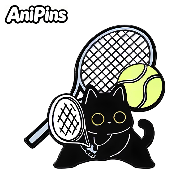 AniPins Funny Sports Cat Pins  - Badminton Icon recensie en prijs