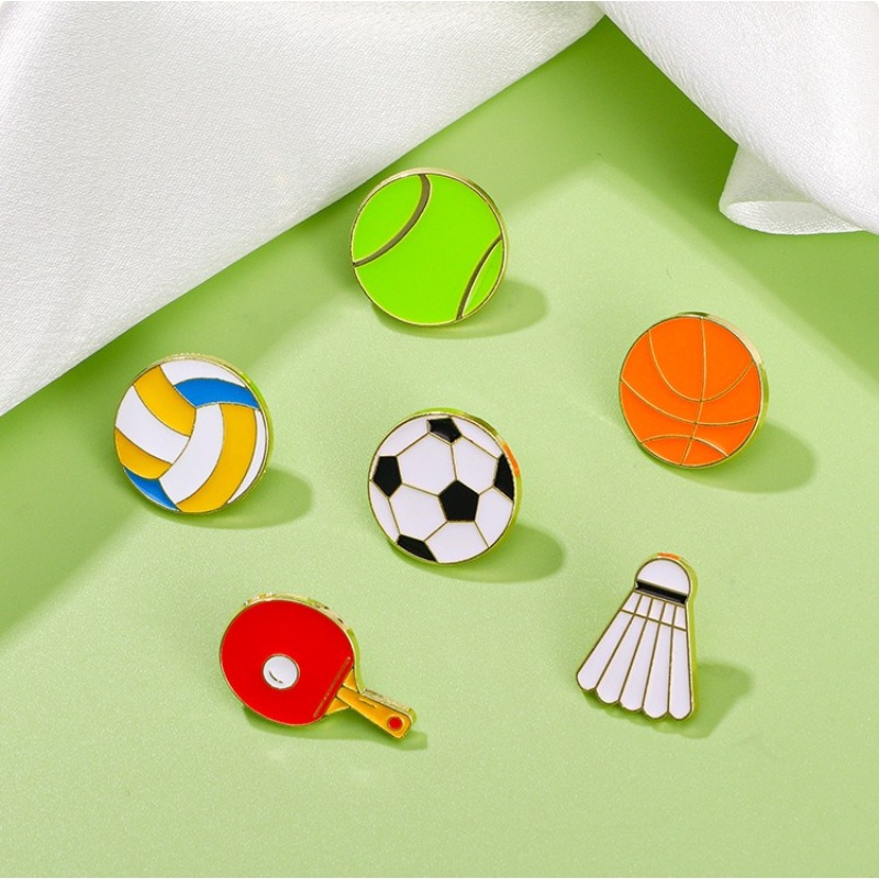 Sports Enamel Pins Football Ba - Badminton Icon recensie en prijs