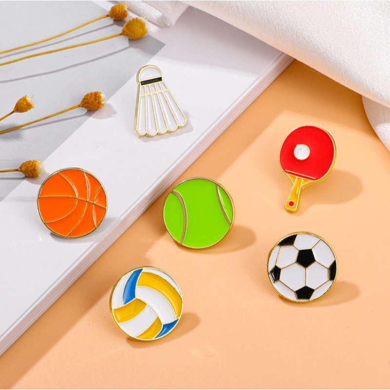 Sports Enamel Pins Football Ba - Badminton Icon recensie en prijs
