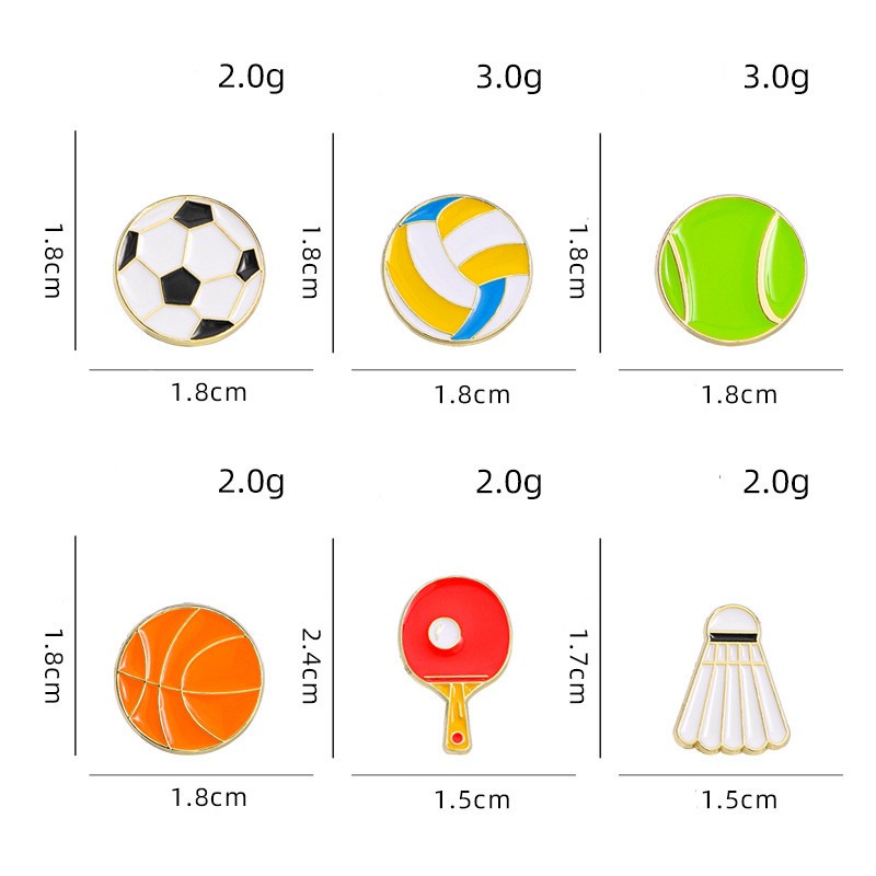 Sports Enamel Pins Football Ba - Badminton Icon recensie en prijs