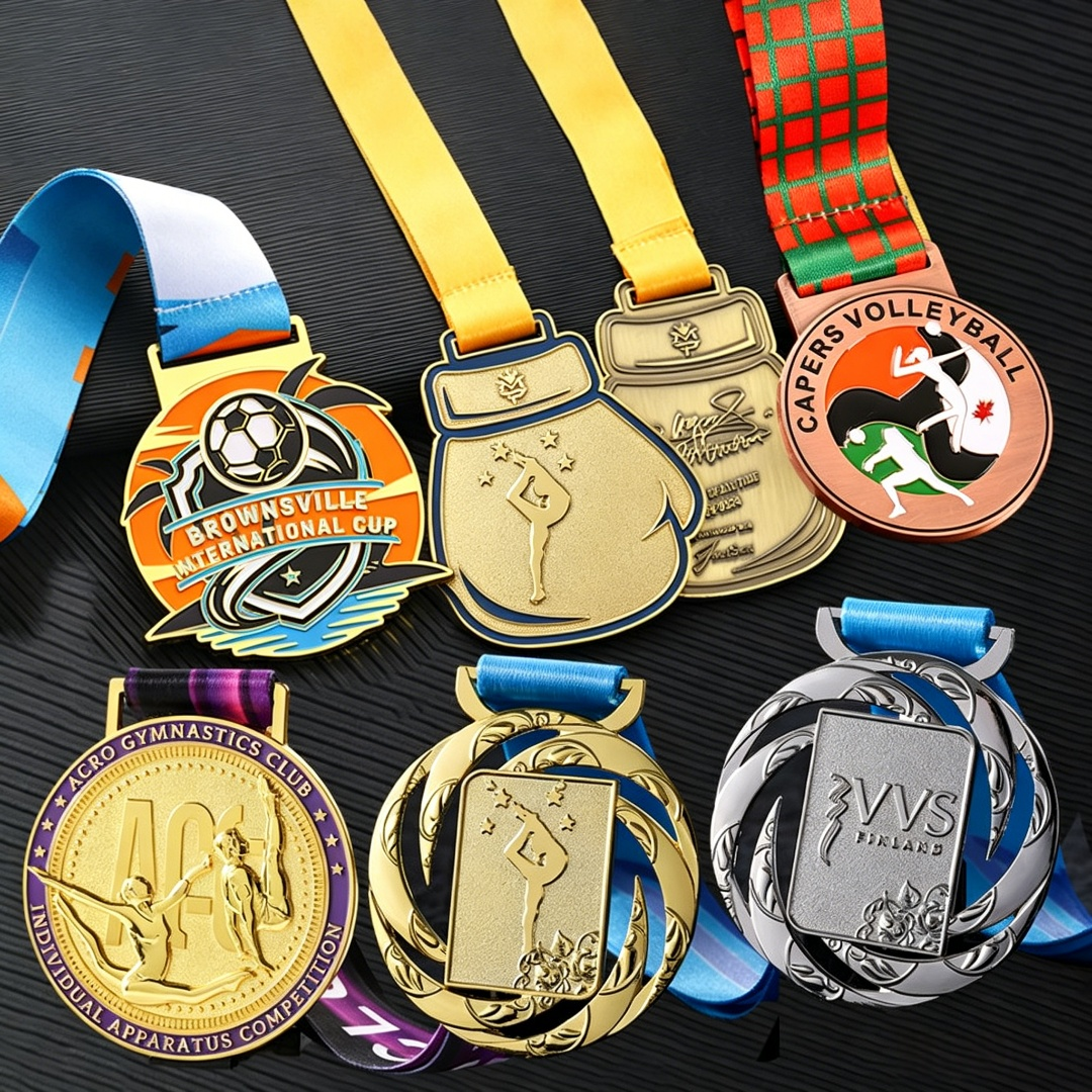 Custom Sports Events Gold Plat - Badminton Club Logo recensie en prijs