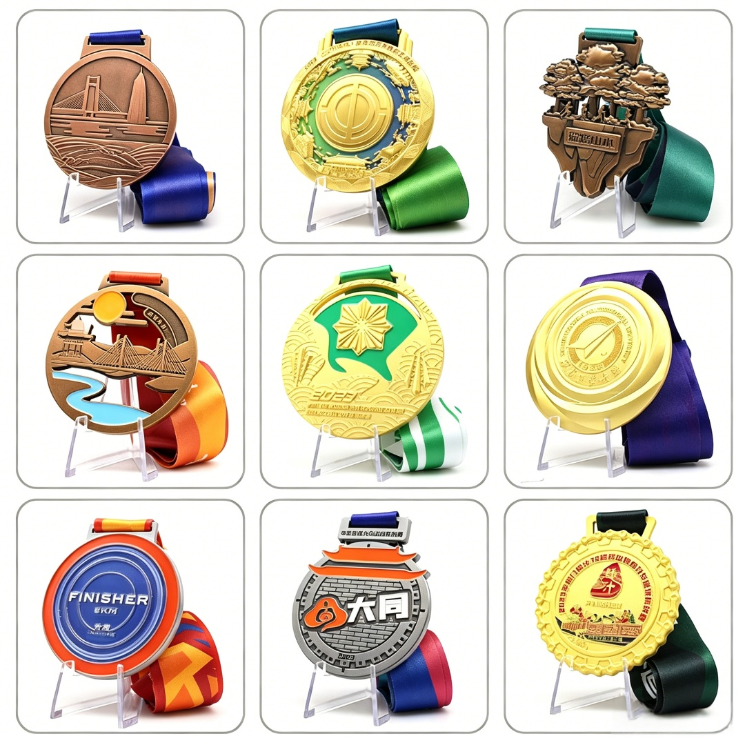 Custom Sports Events Gold Plat - Badminton Club Logo recensie en prijs