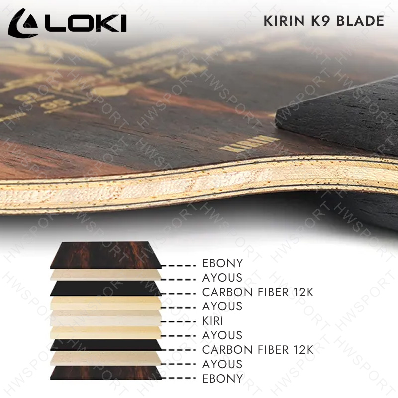 LOKI KIRIN K9 K10 K11 Table Te - Badminton Background recensie en prijs