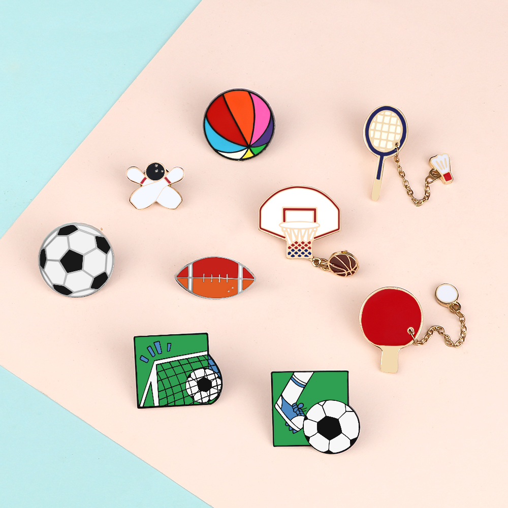 Fashion Sports Ball Lapel Pin  - Badminton Icon recensie en prijs