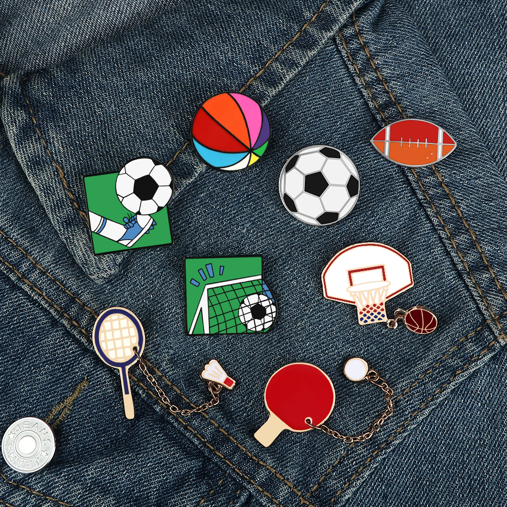 Fashion Sports Ball Lapel Pin  - Badminton Icon recensie en prijs